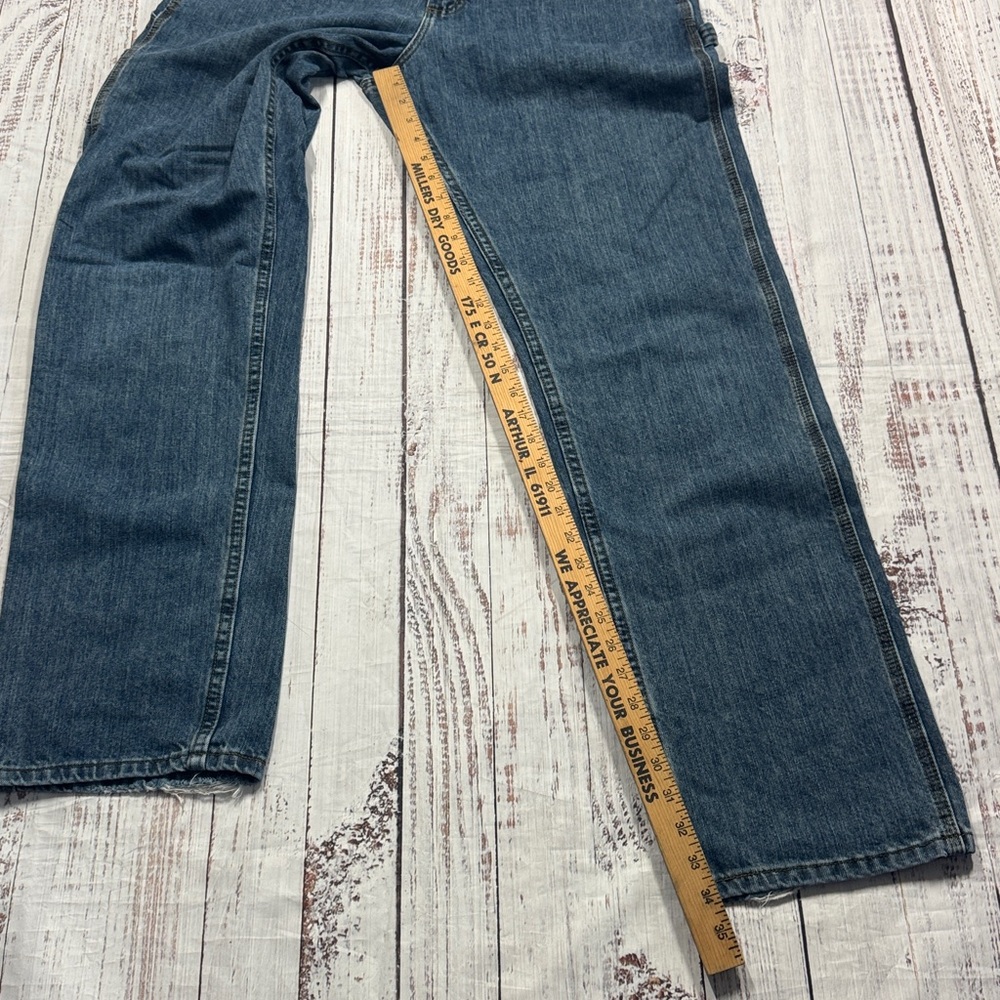 LEE LOOSE FIT CARPENTER JEANS MEN'S SIZE 34 X 34 DENIM WORKWEAR - Picture 13 of 16